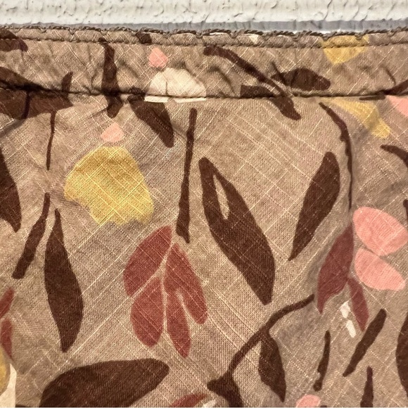 J. Jill Floral Patterned Earthy tones Cotton A line Skirt size medium - Picture 4 of 9